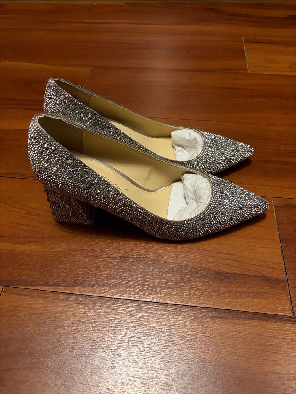 Betsey Johnson Jeweled Pumps Heels Sz 9 M
